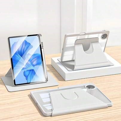 TenYide 360° drehbares transparentes Acryl-Schutzhülle, Tablet-Ständer Schutzhülle kompatibel mit iPad/GalaxyTab/LenovoTab/LenovoXiaoxin PAD/LenovoIdea Pad/MatePad/HonorPad/XiaomiPad/RedmiPad und anderen Tablet-Modellen, auch kompatibel mit iPad A16 2025, Air 11/13, M2/M3/M4/M5, Pro 11/13, Air 4/Air 5/Air 6/Air 7/Air8 10.9 Zoll 2022, 9. Gen, 8. Gen, 7. Gen 10.2 Zoll, 5. Gen, 6. Gen 9.7 Zoll, 10. Gen 11. Gen 10.9 Zoll 2021, Pro 11/12.9 Zoll, Mini6/Mini7 | SHEIN