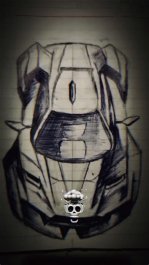 Realistic Car Drawing Using Two Pens | Art Shorts #Shorts #viral #tranding #fastsketch #sketching