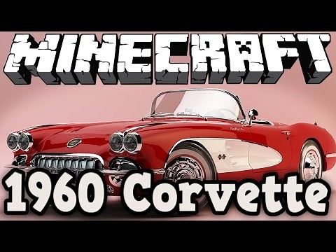 Minecraft Vehicle Tutorial - How to build - 1960 Corvette.