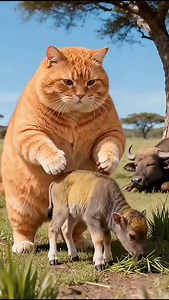 Bodyguard Cat Saves the Day 🐱🐑 #FunnyAnimals #CatHero #CuteMoments #AnimalComedy #viralpetshop | Meow Chase