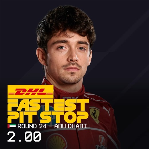 It was all about pit stops to optimise strategy, and Ferrari gave Charles the best chance they could with the DHL Fastest Pit Stop of the race 💪 See all the pit stop data from Abi Dhabi here 👉 https://f1.com/DHL-FastestPitStop | F1