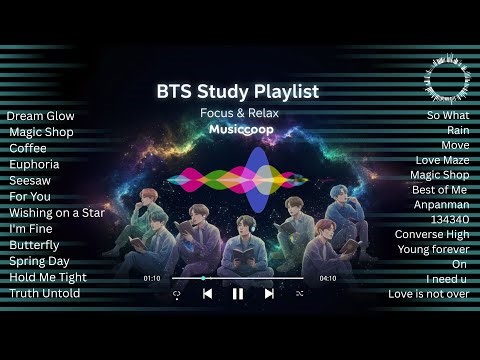🎶📚 BTS Study Playlist | Relaxing Music for Focus & Concentration ✨