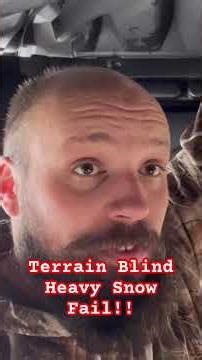Terrain Blind User Fail!!! #crossbowhunting #deerhunting #hunting #terrainblind #blind