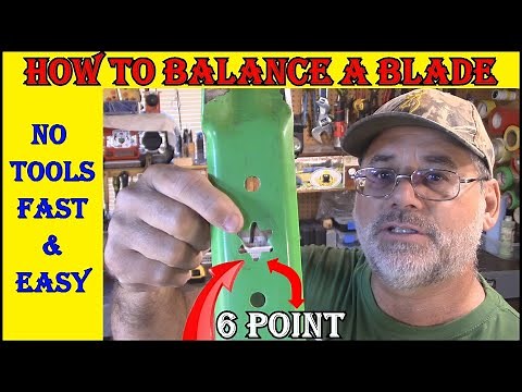 How To Balance A Six Point/Star Mower Blade - Diy Easy And Very Accurate
