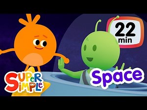 The Super Simple Show - Space! | Kids Songs & Cartoons About The Sun, Planets, Stars & More! - Videos For Kids