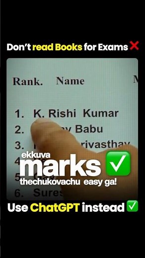 Score Full Marks Easily with This Simple ChatGPT Trick | Study Without Books! #shorts #coursehelp