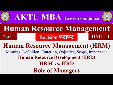 1| Human Resource Management, HRM, human resource management mba sem 2, lecture, bcom 3rd year,