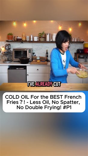 COLD OIL For the BEST French Fries#recipe #cooking #diy #emmymade #fyp