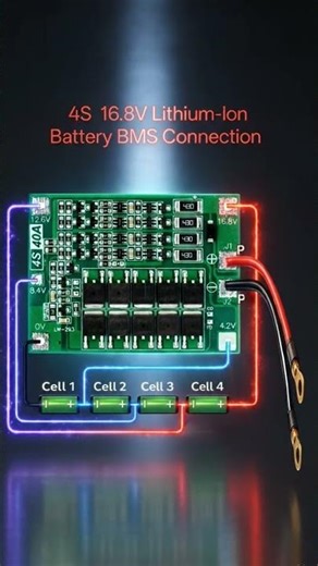 Simple DIY Projects 🔥 4S 16.8V BMS Connection ⚡