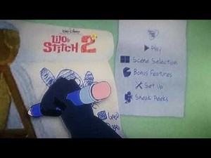 Sneak peeks menu from Lilo & Stitch 2