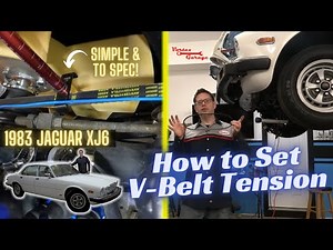 Properly Set Belt Tension on your Series 3 Jag! - V-Belt Tension Steps Guide - Vortex Garage