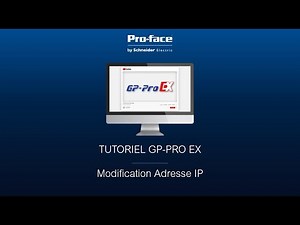 Tutoriel GP-PRO EX - Modification Adresse IP