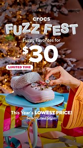32 reactions | It’s time to get fuzzy. Pick up select lined styles for only $30! | Crocs | Facebook