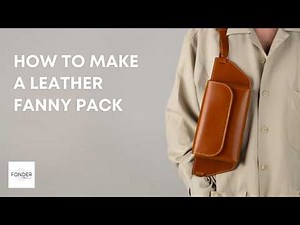 Leather Fanny Pack PDF Pattern DIY Tutorial