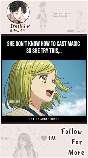 She cast her first spell....#anime #animeedit #witchhatatelier