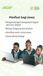 Yuk kembangkan diri melalui platform pembelajaran "Acer Smart School Academy" untuk guru dan siswa. Dapatkan rangkaian eCourse live seputar pembelajaran, pemanfaatan teknologi hingga content creation, gratis! Daftar dan akses materinya pada website Acer Smart School Academy di acerid.com/smartschool/academy | Acer Indonesia