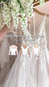 Unveiling the Part 1 of the ultimate neckline guide for every bride-to-be!💐 Achieve your dream @moonlightbridal look with a dress that flatters you in every way🌙✨: V-neck: H1484 Sweetheart: H1503 Scoop: T128 Your dream dress is just a save away! Tap ❤️ and save this guide 👇 Source of Illustration: LDS Wedding Planner. . . . #moonlightbridal #weddingtips #sparklyweddingdress #romanticbride #alineweddingdress #weddingdress #weddingdressshopping #weddingdressinspo #weddingoutfits #bridetobe2024 