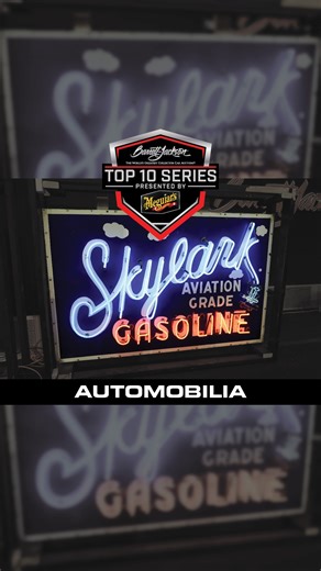 Barrett-Jackson on Instagram: "Catch up with Rick DeBruhl for Top 10 Tuesday! This week we are taking a look at the highest-selling automobilia, presented by Meguiar's, at the 2025 Scottsdale Auction. You wont believe what took the No. 1 spot! Click the link in bio to watch more on YouTube ... #BarrettJackson #BJAC #BarrettJacksonScottsdale #SD25 #Auction #ScottsdaleAuction #ClassicCars #CollectorCars #NoReserve #Westworld #WestWorldOfScottsdale #BJACScottsdale #Top10 #Automobilia #Neon #GasPump