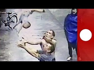 VIDEO: Baby Falls From Ledge, Is Caught By Man In Street