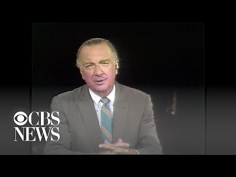 Walter Cronkite kicks off CBS News report on Apollo 11