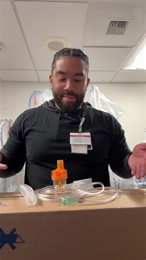 Simple nebulizer set up! Now!! Seasoned RTs this isn’t for you.. some people/parents at home might have a loved one with asthma.. students want to learn… some RNs might not know how to set this up.. let’s keep the community peaceful 😊 #respiratorytherapist #RRT #hospitallife #fyp