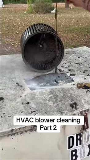HVAC blower cleaning. Part 2 #hvac #hvactechnician #airconditioner#cleaning