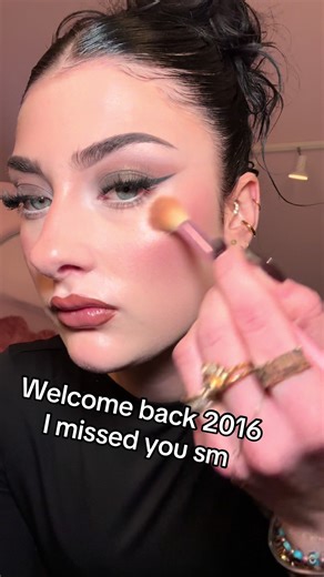 This time around we will use blush 🤪 #2016makeup #2016makeuptutorial #highlighter #fyp #trend @Rare Beauty by Selena Gomez @Estée Lauder