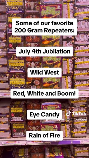 Fireworks Universiy Lesson #2: 200 Gram Repeaters 🎇 Experience the power of 200 Gram Repeaters! These compact fireworks deliver stunning bursts and dazzling effects. Check the link in our bio to learn how to properly set up and use them!