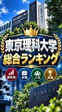 Tokyo University of Science Comprehensive Ranking #University #CollegeEntranceExam #ScienceStudents
