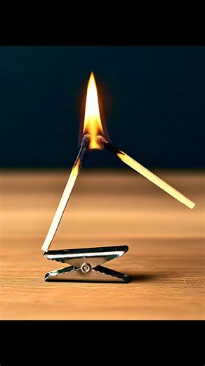Physics Demonstration: Exploring Heat Conduction with Matches | #Science #Shorts
