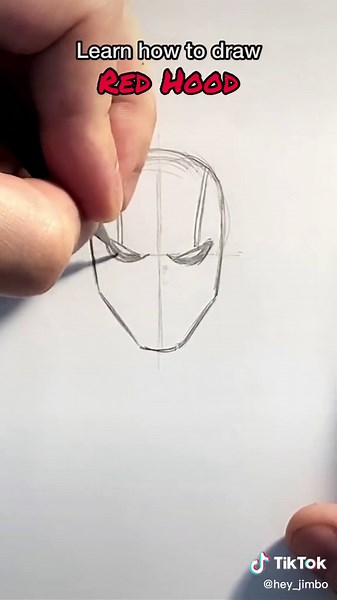 Red Hood Art Tutorial: How to Draw Red Hood Comic Character