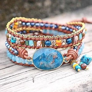 Blue Apatite is a stone dedicated to spiritual growth. Its rich color helps individuals give and receive spiritual wisdom. 🙏 Wear this bracelet to cleanse your aura and light the way to achieving goals. You are a force to be reckoned with!💙 Every bracelet is made with a hand-picked Blue Apatite stone that is uniquely yours. Let your stones create a powerful connection between your spirit and the universe.💎 Get it now: earthhealingstones.com/spiritual-growth | Earth Healing Stones