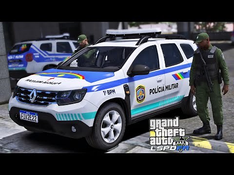 GTA V PMPE - PATRULHAMENTO COM A NOVA RENAULT DUSTER DA POLÍCIA MILITAR DE PERNAMBUCO | NOVO COLETE