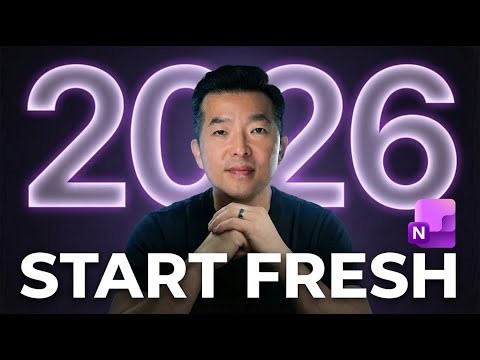 How I Set Up a Fresh OneNote Notebook for 2026