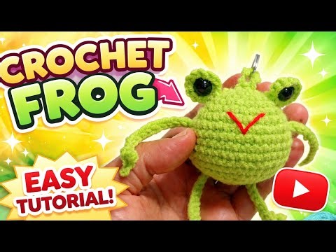 Crochet Cute Frog Amigurumi 🐸 Easy Tutorial (Beginner Friendly!)