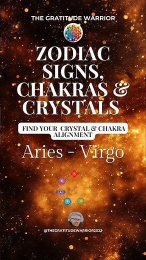 Zodiac Signs, Chakras & Crystals 🔮#crystals #astrology #chakras