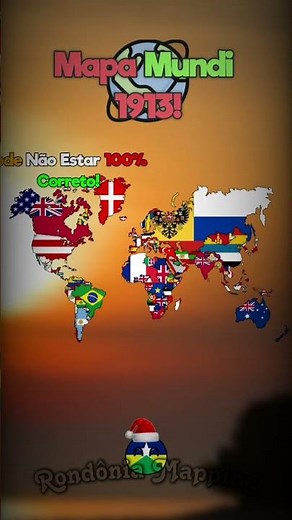 Mapa Mundi em 1913! #geografia #mapguide #geographythroughmaps #geography #country@PrazerTom