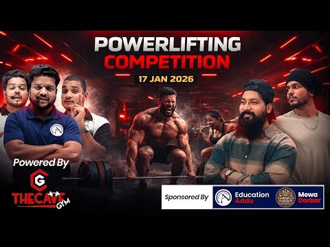 Powerlifting Competition LIVE | The Cave Gym | 17 Jan 2026