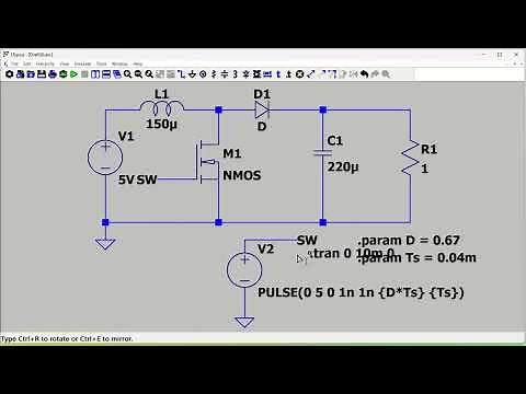 027 Boost Converter simulation in LTSpice