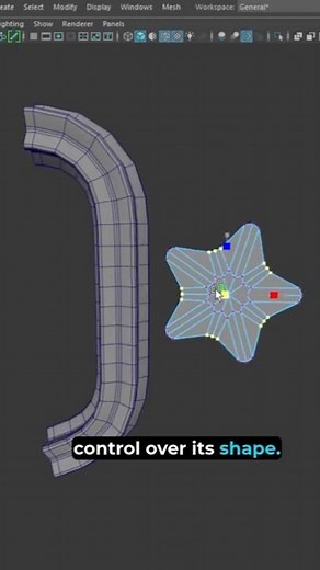 How to Customize Sweep Mesh in Maya #mayatutorial #modelingtips #shorts