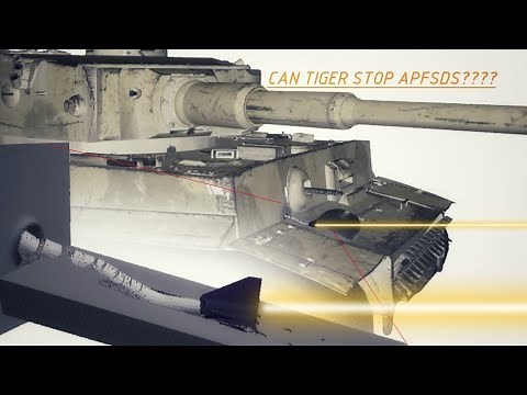 T-62 vs Tiger I | Can Tiger stop APFSDS? | Armor Penetration Simulation