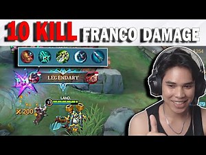 10 Kill Franco Damage | Complete Build and Newest Emblem