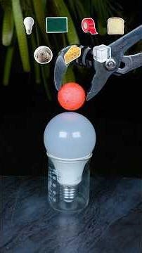 1000°C RHCB vs LED Bulb, chees 💡 🧀 😳 #experiment