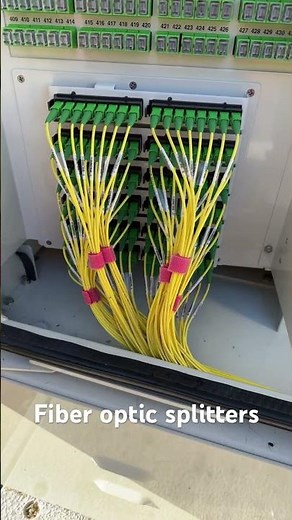 Fiber Optic Network Install Splitters