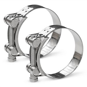 [Hot Item] 304 Stainless Steel Heavy Duty Pipe Clamp 2.68 to 2.87 Inch 68-73mm ID Range T-Bolt Hose Clamp