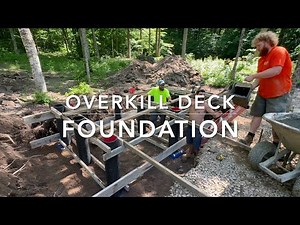 THE MOST OVERBUILT DECK FOUNDATION YOU HAVE EVER SEEN!!!