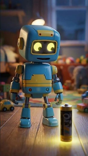 Dancing Robot Gets SUPER Power! Kid Songs #kidsshorts #kidssong #funny #animation