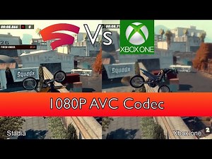 Stadia Vs Xbox One. 1080P Youtube AVC codec test (see VP9 video for comparison)