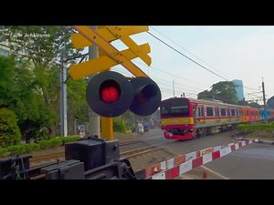 Perlintasan Kereta Api Krl ~ Railway Crossing Jakarta ~ Edisi 16