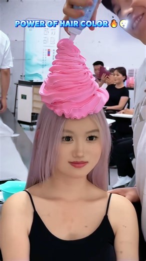 POWER OF HairColor 🔥😲 ( pink )